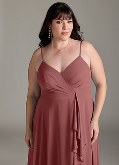 Azazie Akita Bridesmaid Dresses Amethyst A-Line Chiffon Dress image9