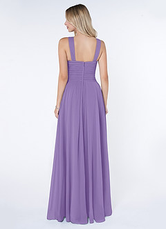 Azazie Kaleigh Bridesmaid Dresses A-Line Pleated Chiffon Floor-Length Dress image4