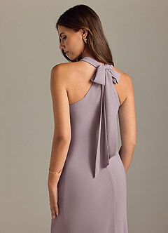 Azazie Doretta Bridesmaid Dresses Dusk Mermaid Pleated Chiffon Dress image2