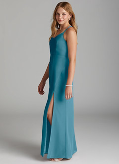 Azazie Becca Junior Robe Sirène en Mousseline de soie Bermude image6