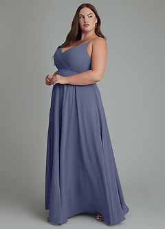 Azazie Amani Bridesmaid Dresses Stormy A-Line Pleated Chiffon Dress image11
