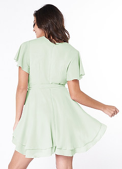 Downright Darling Mint Green Ruffled Short Sleeve Mini Dress image2