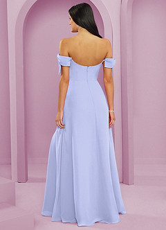 Barbie ♥ Azazie Bridesmaid Dresses Lavender A-Line Off the Shoulder Chiffon Convertible Dress image2