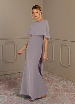 Azazie Dion Mother of the Bride Dresses Dusk Sheath Scoop Stretch Crepe Dress image4
