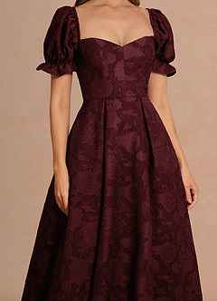 suknia Wino Midi Lanthe image6