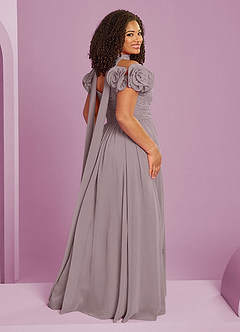 Barbie ♥ Azazie Bridesmaid Dresses Dusk A-Line Off the Shoulder Chiffon Convertible Dress image17
