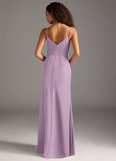 Azazie Deandra Bridesmaid Dresses Wisteria Mermaid Pleated Chiffon Dress image6