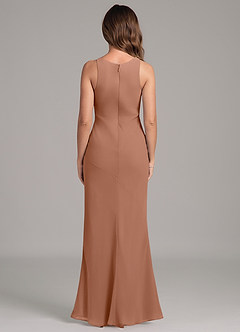 Azazie Allettie Abiti da Damigella Abito Sirena in Chiffon Bronzo image2