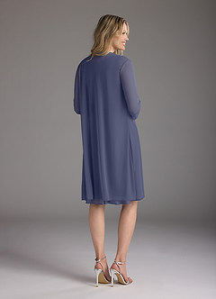 Azazie Sunny Klänningar till brudens mor Klänning A-Line i Maska Plisserad Stormig image4