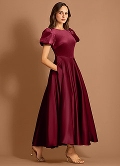 Orlisse Merlot Midi Dress image5