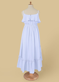 Azazie Karmen Flower Girl Dresses Lavender A-Line Ruched Chiffon Dress image7