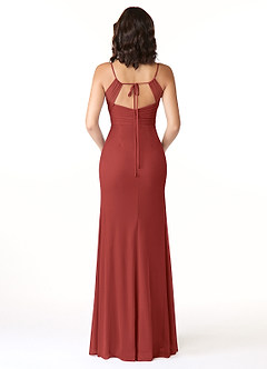 Reneya Rust Bow Maxi Dress image2
