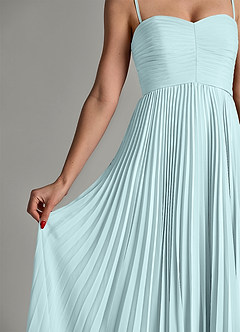 Azazie Chiana Abiti da Damigella Abito A-Line in Chiffon Senza Cinturino Nebbia image7