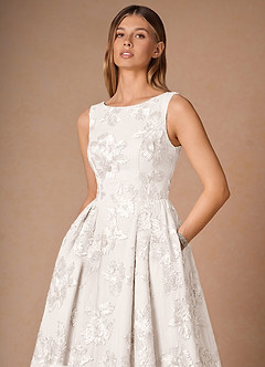 Casey Cloud White Midi Dress image6