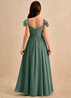 Azazie Meimei Girls Formal Flower Girl Klänningar Klä A-Line i Chiffong Plisserad image2