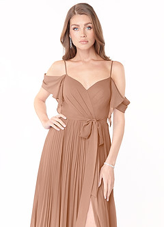 Azazie Lyney Final Sale Dusk A-Line Off the Shoulder Chiffon Dress image6