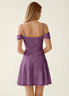 Delia Wisteria Lace Column Mini Dress image2