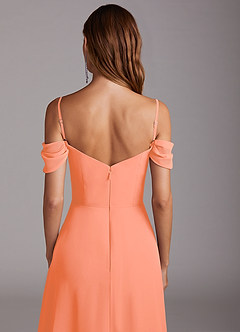 Azazie Marley Bridesmaid Dresses Sunset A-Line Off the Shoulder Chiffon Convertible Dress image9