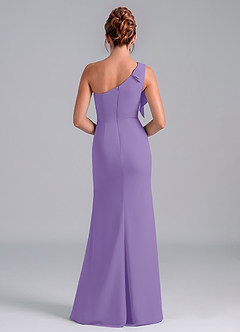 Azazie Rinna Bridesmaid Dresses Tahiti Mermaid One Shoulder Chiffon Dress image2