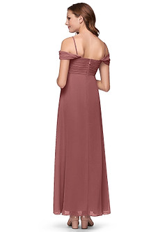 Azazie Kaitlynn Vestido de Flamenco de Gasa/ Chiffon de Acampanado con Vestidos sin tirantes image2