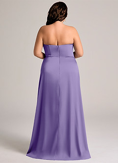 Azazie Wren Bridesmaid Dresses Tahiti A-Line Strapless Stretch Satin Convertible Dress image7