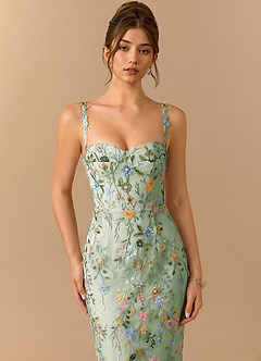 Vestido Verde Claro Midi Paulina image3