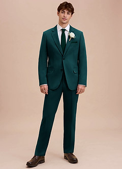 front Ethan Pine Refined Weave Suit