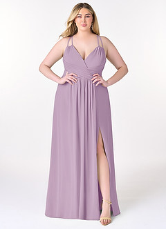 Azazie Farren Bridesmaid Dresses A-Line Convertible Chiffon Floor-Length Dress image8