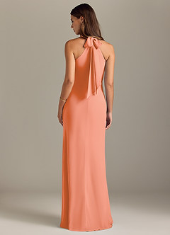Azazie Doretta Bridesmaid Dresses Sunset Mermaid Pleated Chiffon Dress image8