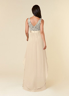 Azazie Xella Abiti per la Madre della Sposa Abito A-Line in Chiffon Pizzo Champagne image9