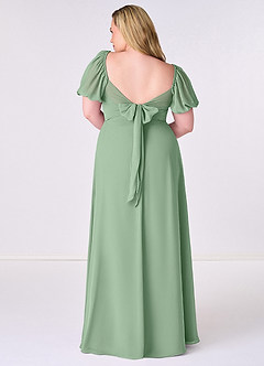 Barbie ♥ Azazie Bridesmaid Dresses Matcha A-Line Pleated Chiffon Dress image8