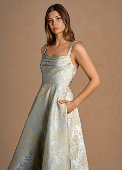 Midi jurk Melusine Vintage Sininen image2