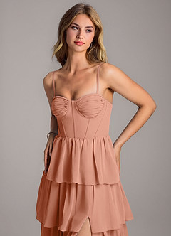 Azazie Alanna Bridesmaid Dresses MAI TAI A-Line Sweetheart Neckline Chiffon Dress image2