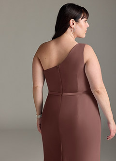 Azazie Liza Abiti da Damigella Abito Sirena in Chiffon Monospalla Espresso image11