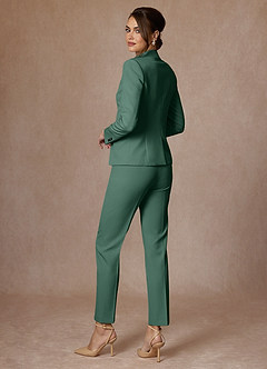 front Whitney Eucalyptus Structured Stretch Blazer