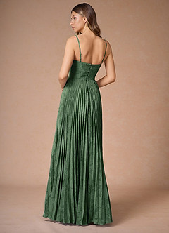 Akiko Eucalyptus Pleated Maxi Dress image2