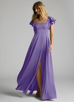 Azazie Bondi Bridesmaid Dresses Tahiti A-Line Bow Stretch Satin Dress image6