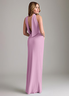 Azazie Lusinda Bridesmaid Dresses Candy Pink Mermaid Off the Shoulder Chiffon Convertible Dress image6