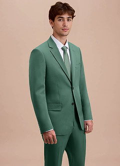 front Ethan Eucalyptus Refined Weave Suit Jacket