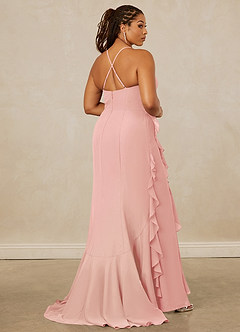 Christian Siriano Bridal for Azazie 1006 Bridesmaid Dresses Rosette Mermaid Ruched Chiffon Dress image15