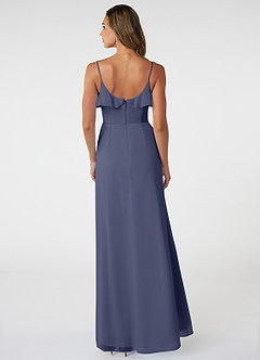 Azazie Natalia Bridesmaid Dresses Stormy A-Line Chiffon Dress image2