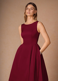 Casey Merlot Midi Dress image6