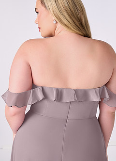 Barbie ♥ Azazie Bridesmaid Dresses Dusk A-Line Off the Shoulder Chiffon Convertible Dress image11