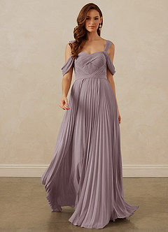 Christian Siriano Bridal for Azazie 1013 Brautjungfernkleider A-Linie Schulterfrei Chiffon Kleid Dämmerung image9