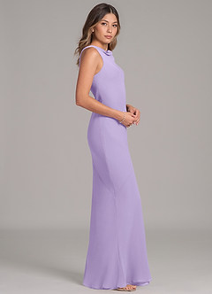 Azazie Allettie Bridesmaid Dresses Lilac Mermaid Chiffon Dress image7