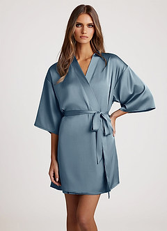 front 클래식 새틴 로브