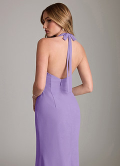 Azazie Valerie Bridesmaid Dresses Tahiti Mermaid Pleated Chiffon Dress image6