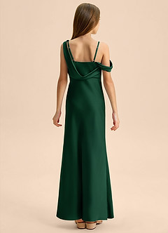 Azazie Madelyn Junior Klä av Tubklänning i Stretch Satin Av axeln image2