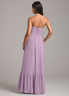 Azazie Kailee Bridesmaid Dresses Wisteria A-Line with Pockets Chiffon Dress image6