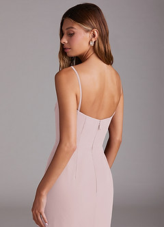 Azazie Saige Bridesmaid Dresses Blushing Pink A-Line Off the Shoulder Chiffon Convertible Dress image9